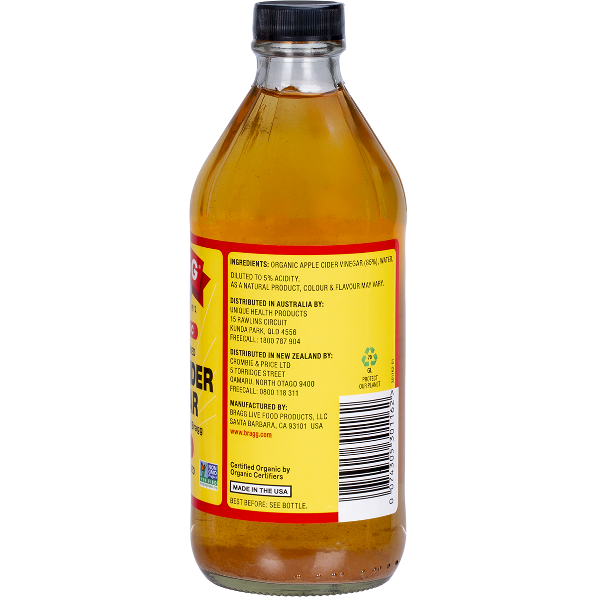 Bragg - Apple Cider Vinegar Unfiltered with The Mother 473ml