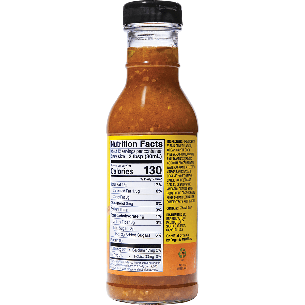 Bragg - Salad Dressing & Marinade Ginger & Sesame 354ml