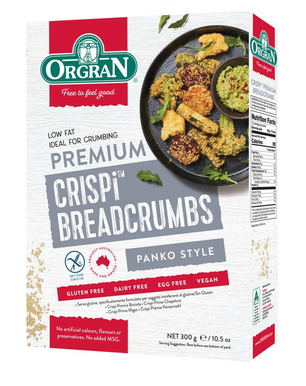 Orgran - Premium Crispi Panko Breadcrumbs 300g