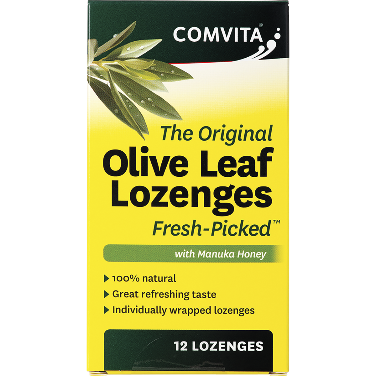 Comvita - Olive Leaf Extract Lozenges with Manuka Honey 12pk