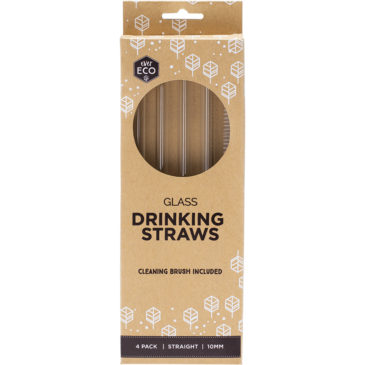 Ever Eco - Glass Straws Straight 4pk
