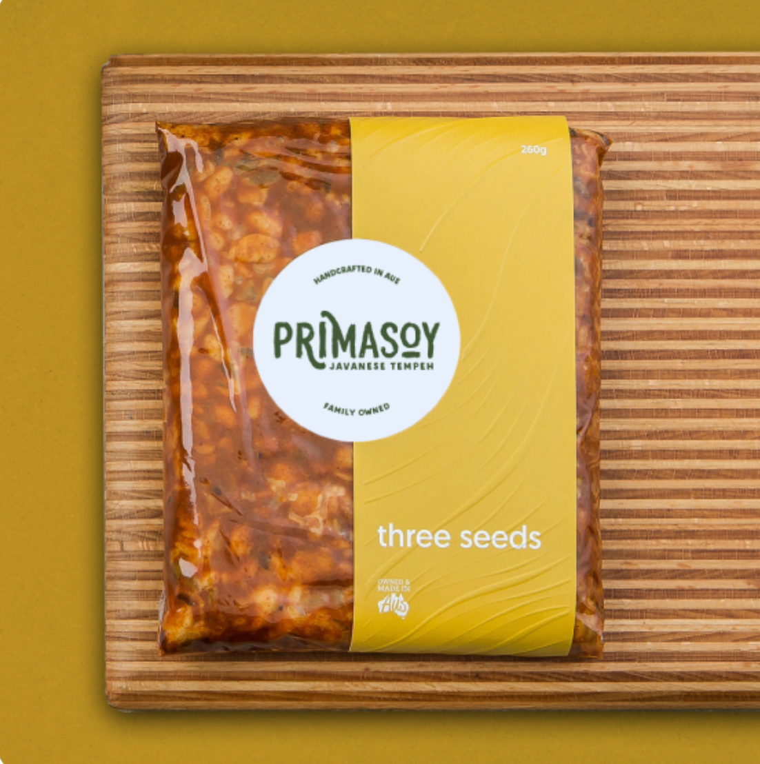 PrimaSoy - Tempeh Three Seeds 260g