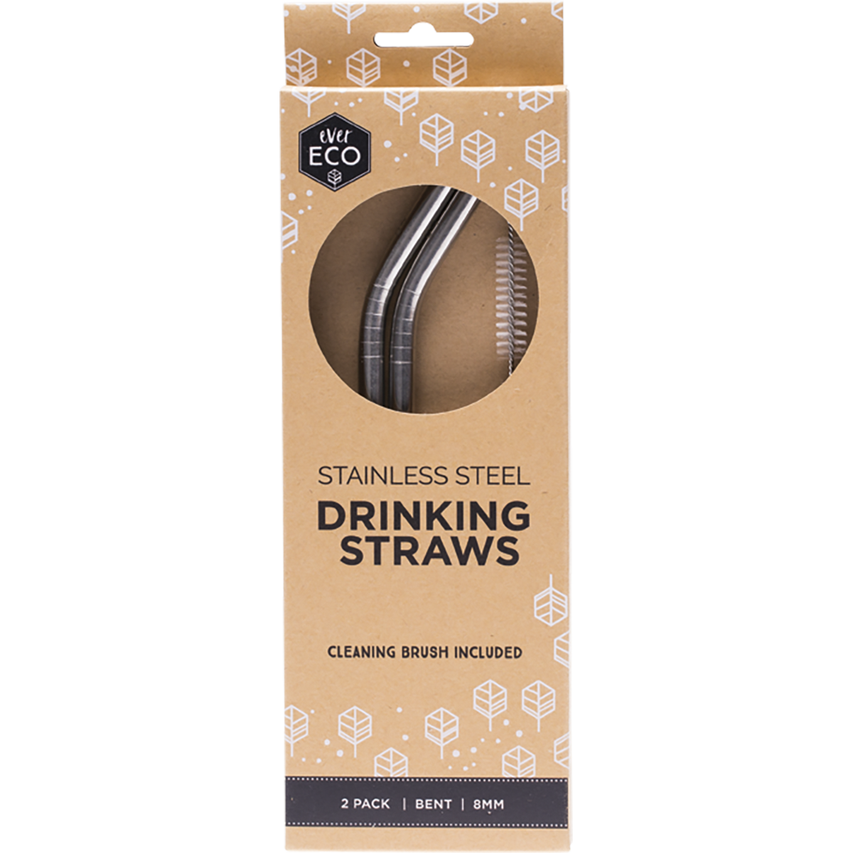 Ever Eco - Stainless Steel Straws Bent 2pk