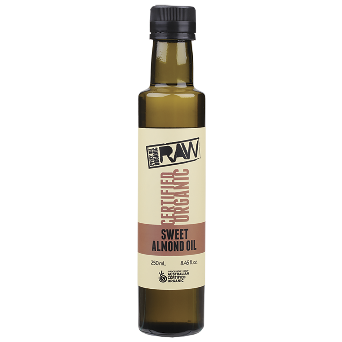 Every Bit Organic - Sweet Almond Oil Extra Virgin Cold Press Unrefined 250ml
