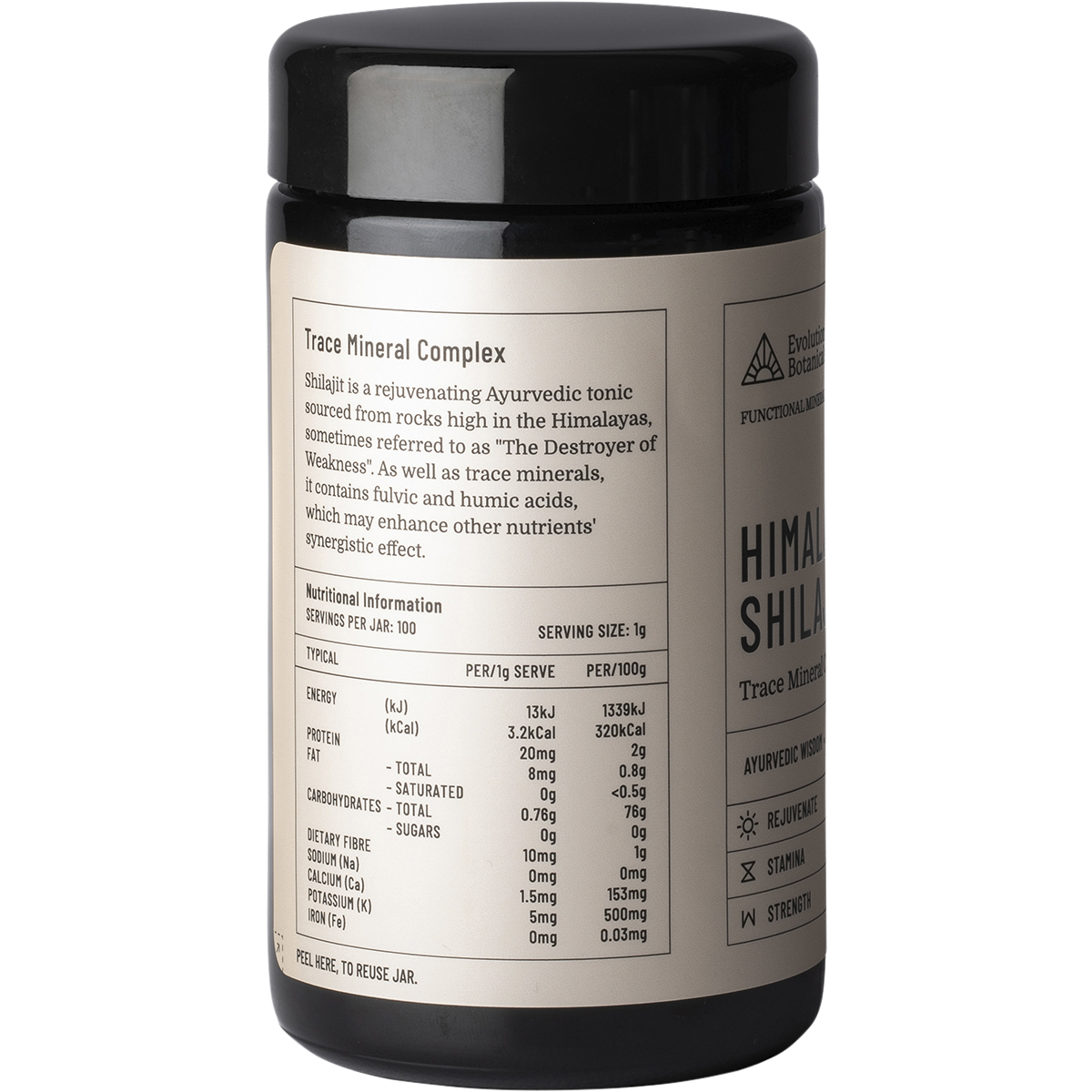Evolution Botanicals - Himalayan Shilajit Trace Mineral Complex 100g