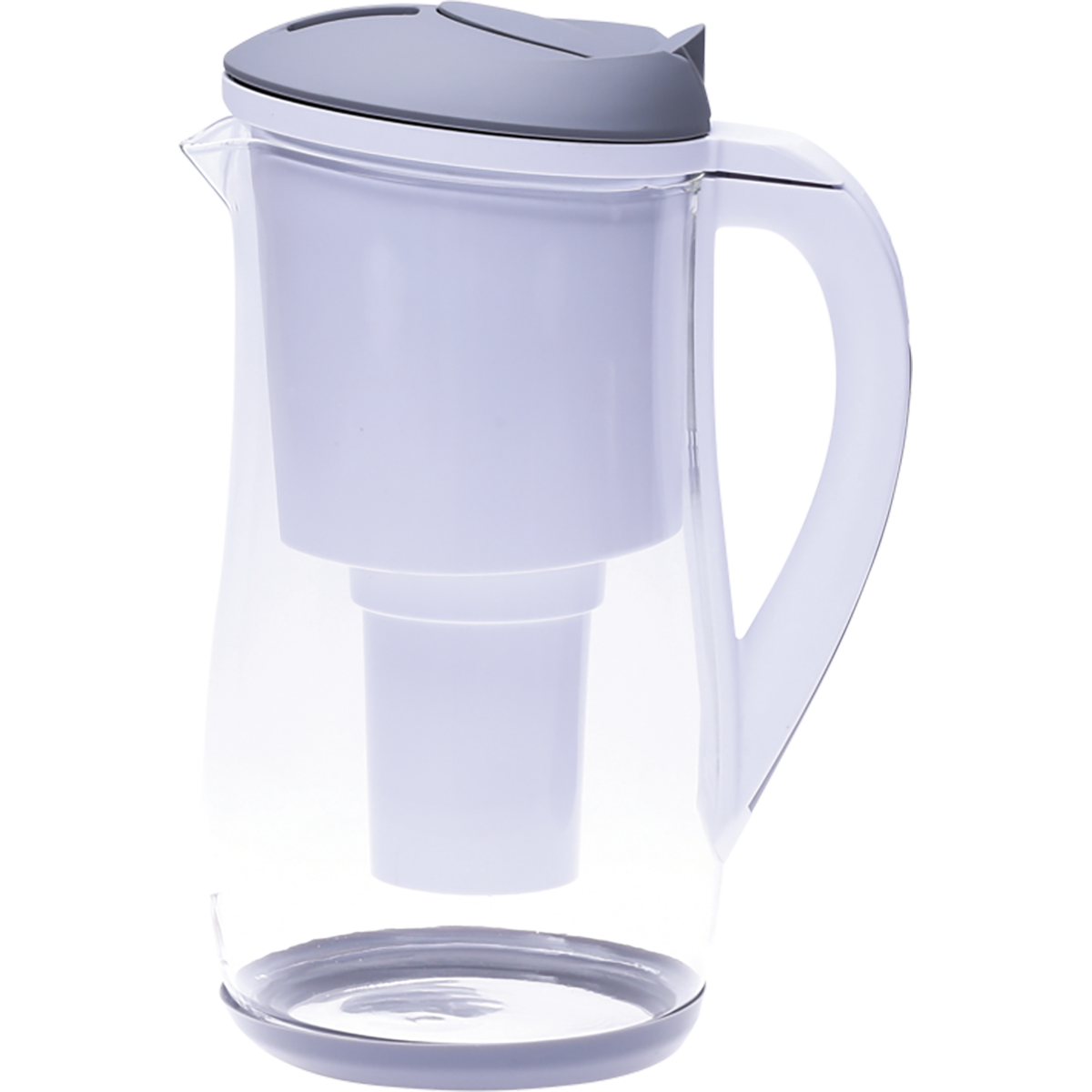 Ecobud - Gentoo Glass Water Filter Jug Grey & White 1.5lt