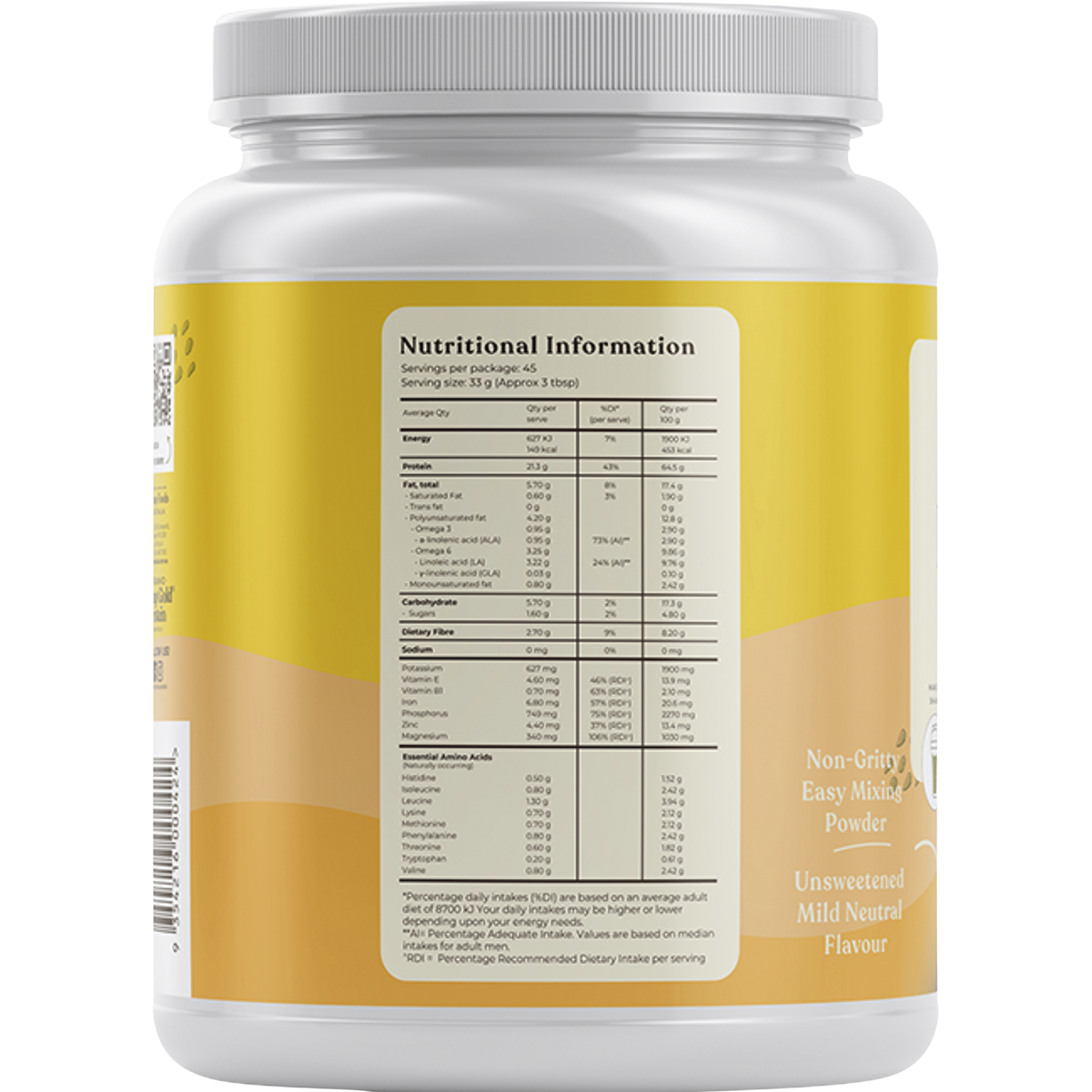 Hemp Food Australia - Organic Hemp Gold Protein 1.5kg
