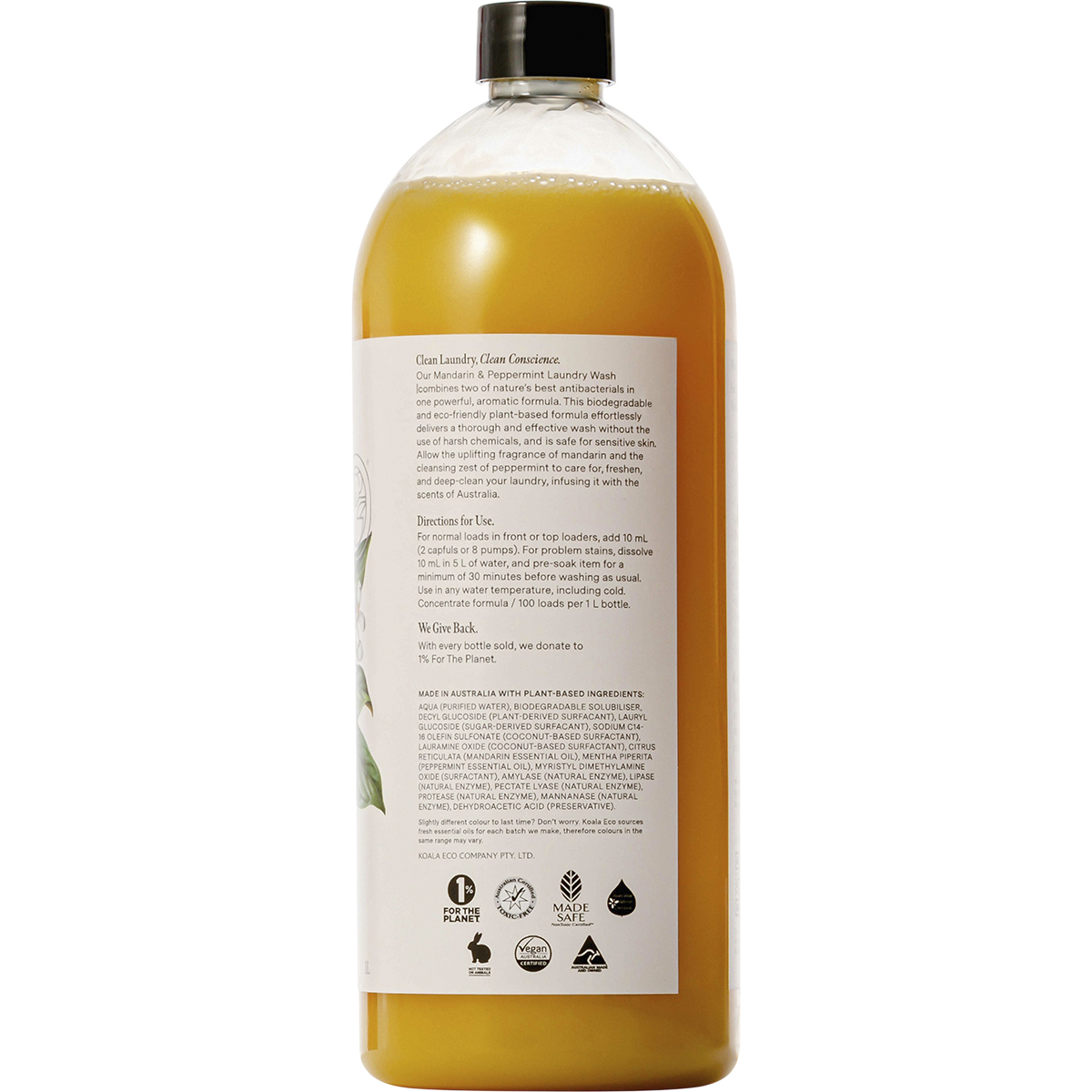 Koala Eco - Laundry Wash Mandarin & Peppermint 1lt
