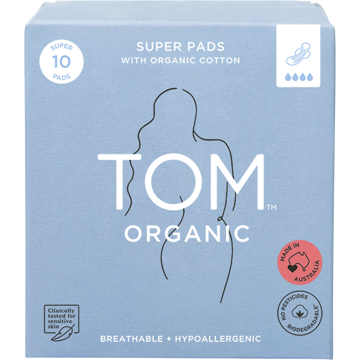 TOM Organic - Pads Super 10pk