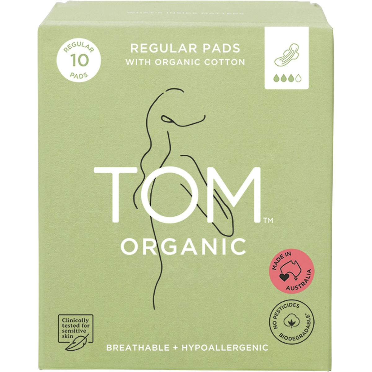TOM Organic - Pads Regular 10pk