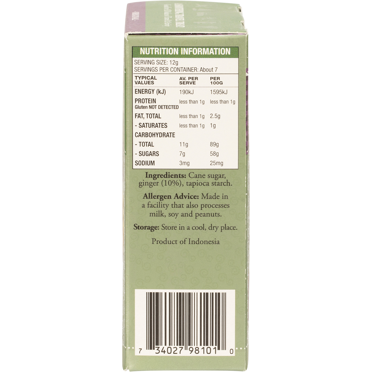 The Ginger People - Gin Gins Ginger Candy Chewy Original 84g