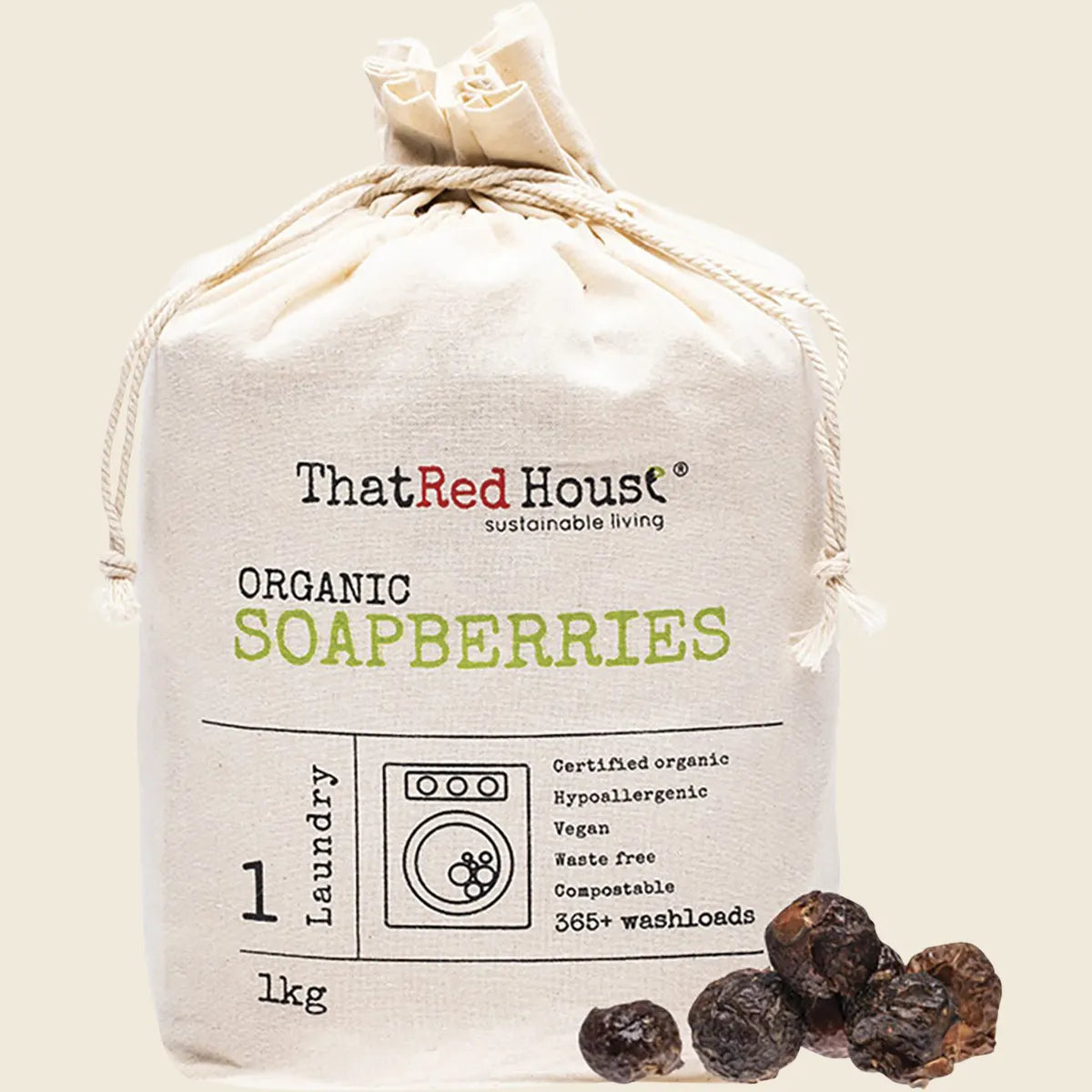 That Red House - Organic Soapberries 365+ Washloads 1kg
