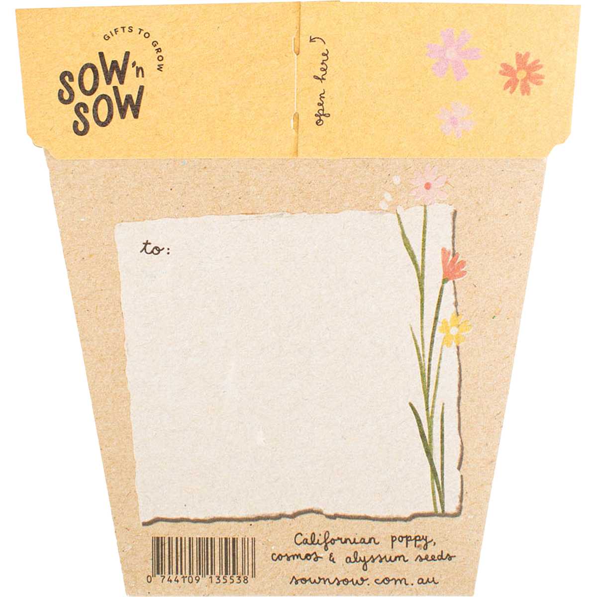 Sow 'n Sow - Gift of Seeds Wildflowers