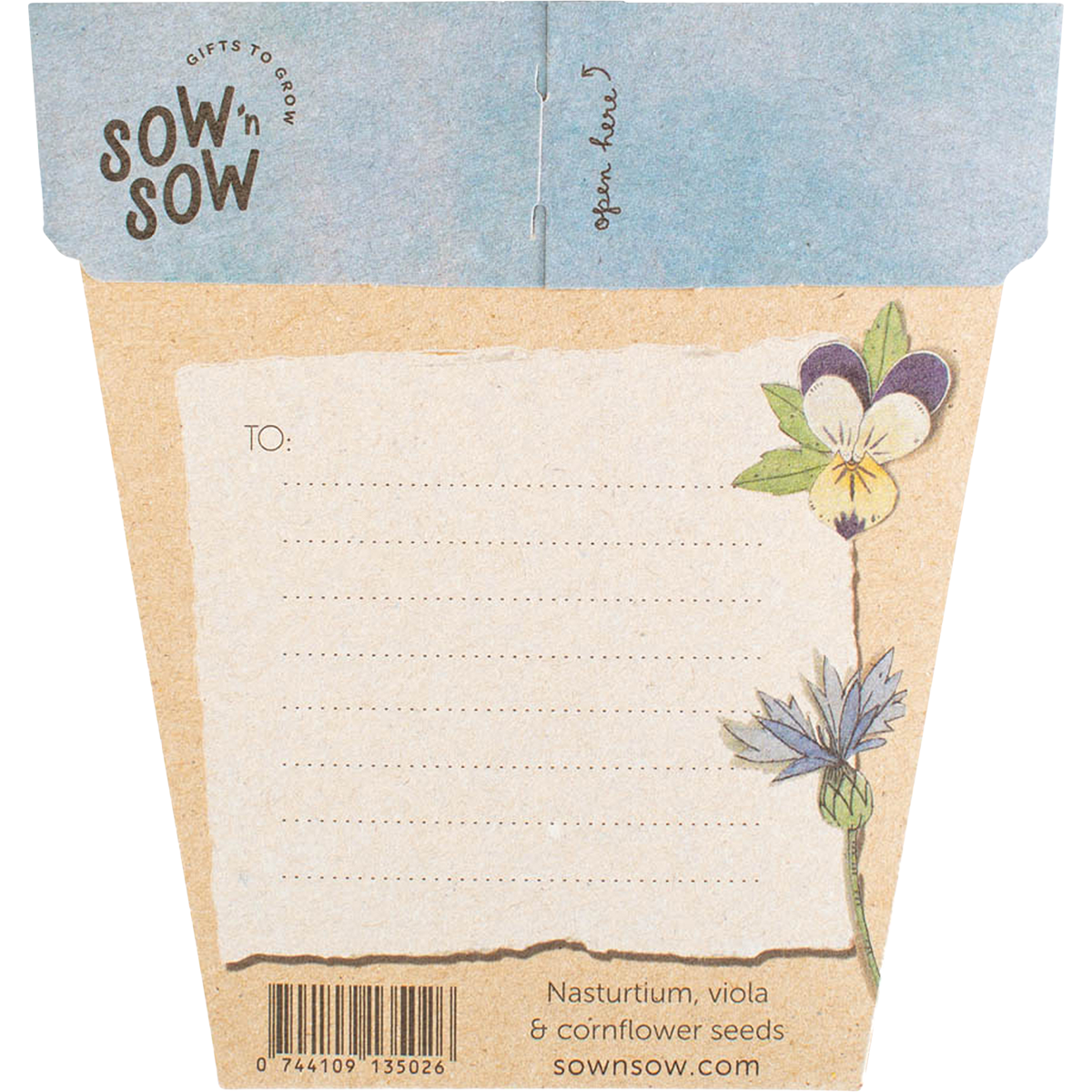 Sow 'n Sow - Gift of Seeds Culinary Flowers