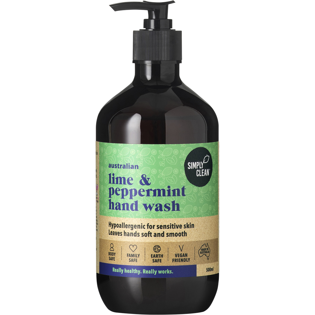 Simply Clean - Hand Wash Lime & Peppermint 500ml