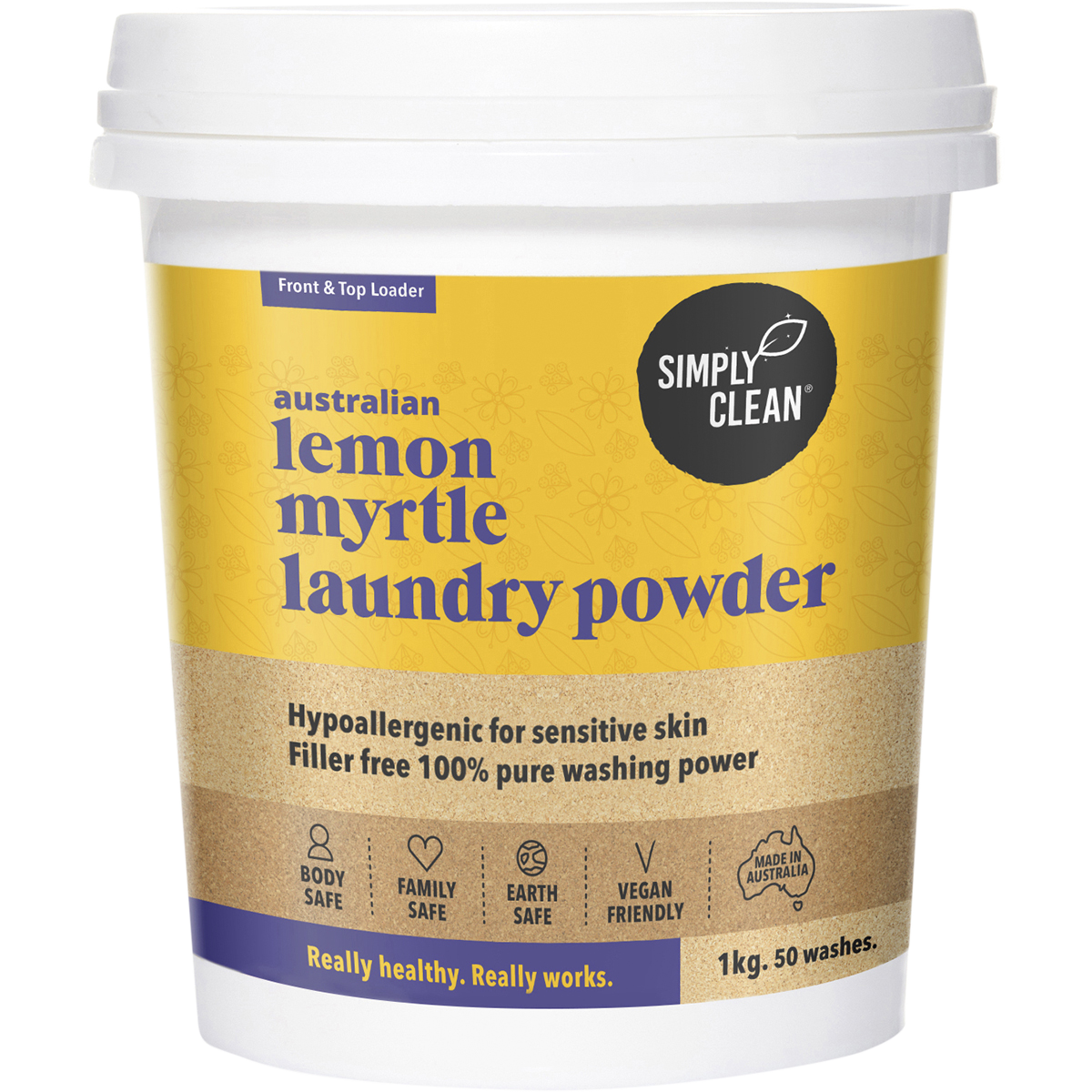 Simply Clean - Laundry Powder Lemon Myrtle 1kg