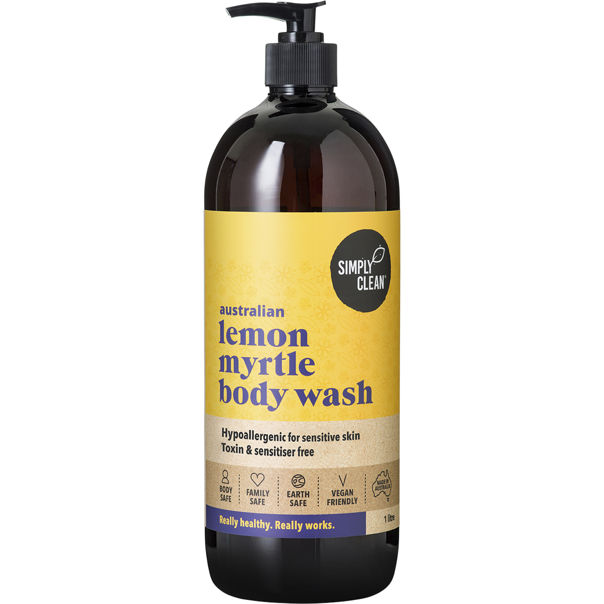 Simply Clean - Body Wash Lemon Myrtle 1lt