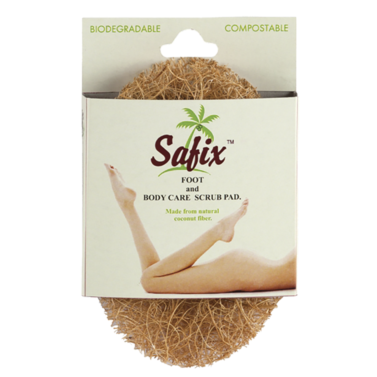 Safix - Foot & Body Scrub Pad Biodegradable & Compostable