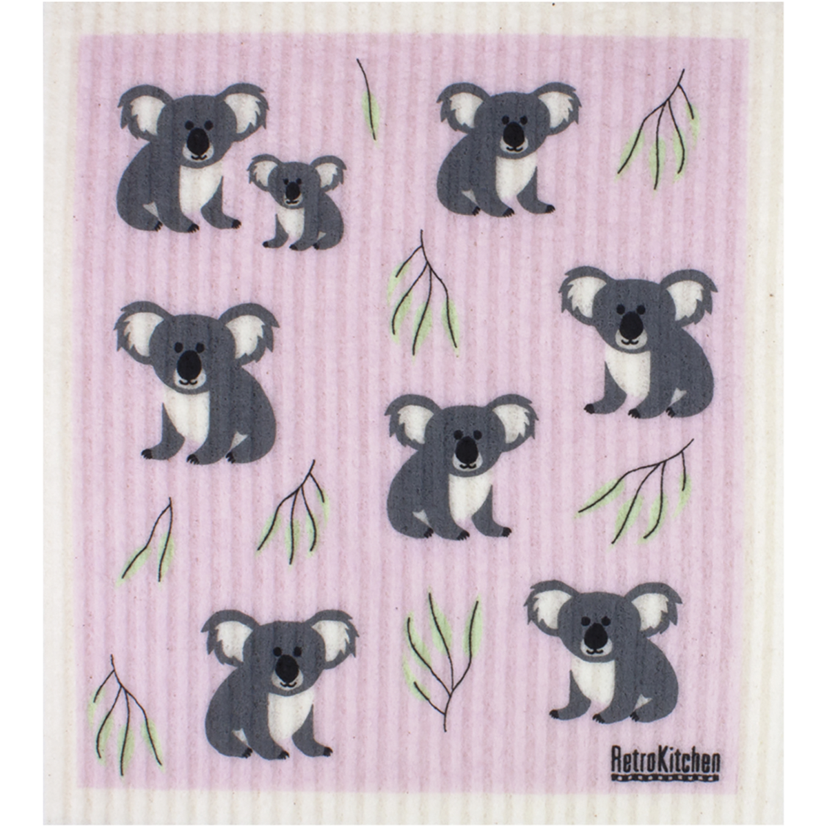 Retro Kitchen - 100% Compostable Sponge Cloth Koalas