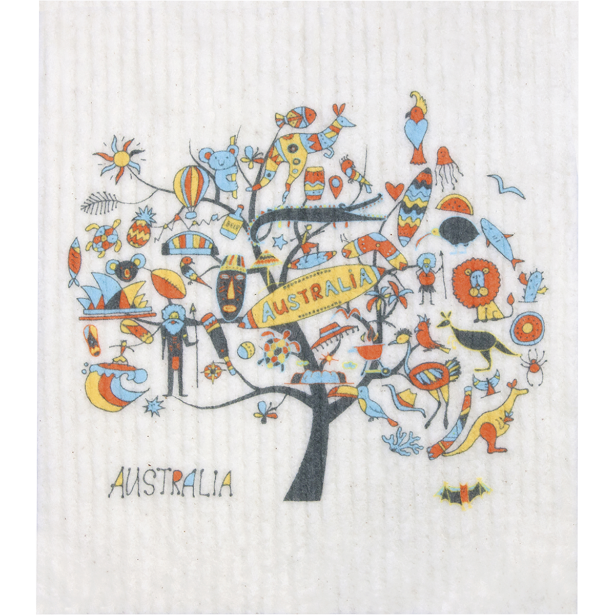 Retro Kitchen - 100% Compostable Sponge Cloth Australia Tree