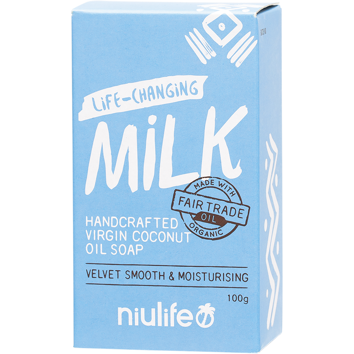 Niulife - Coconut Oil Soap Coconut Milk 100g