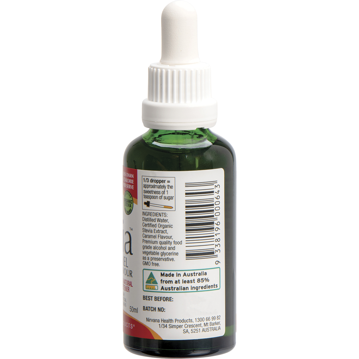 Nirvana Organics - Liquid Stevia Caramel 50ml