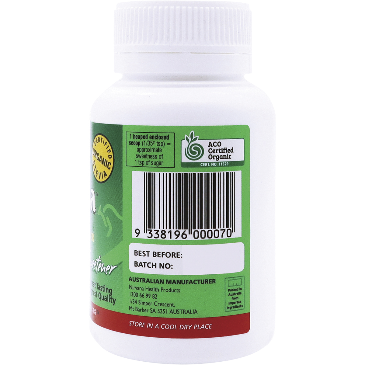 Nirvana Organics - Stevia 100% Pure Extract Powder 30g