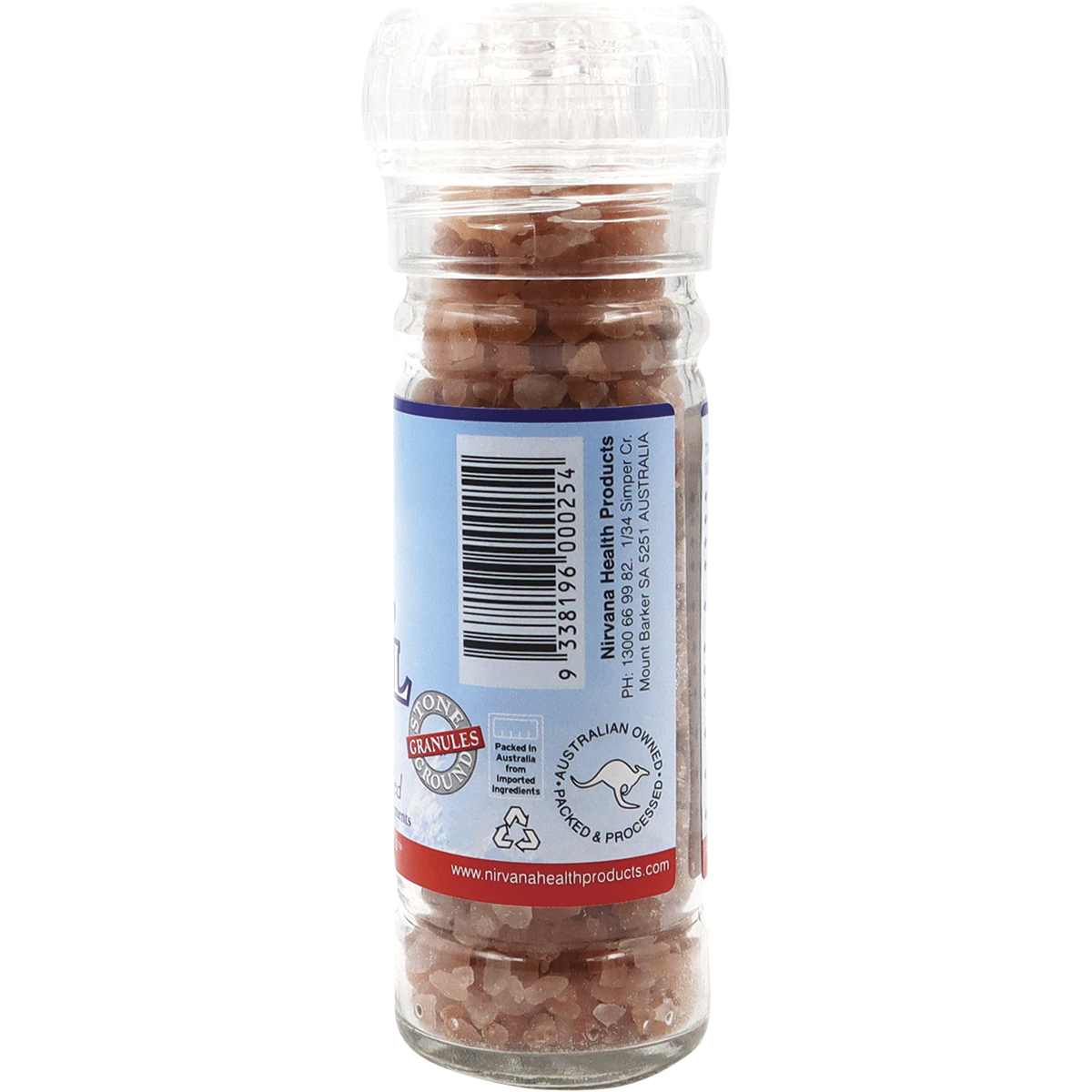 Nirvana - Himalayan Salt Granules Glass Grinder 125g
