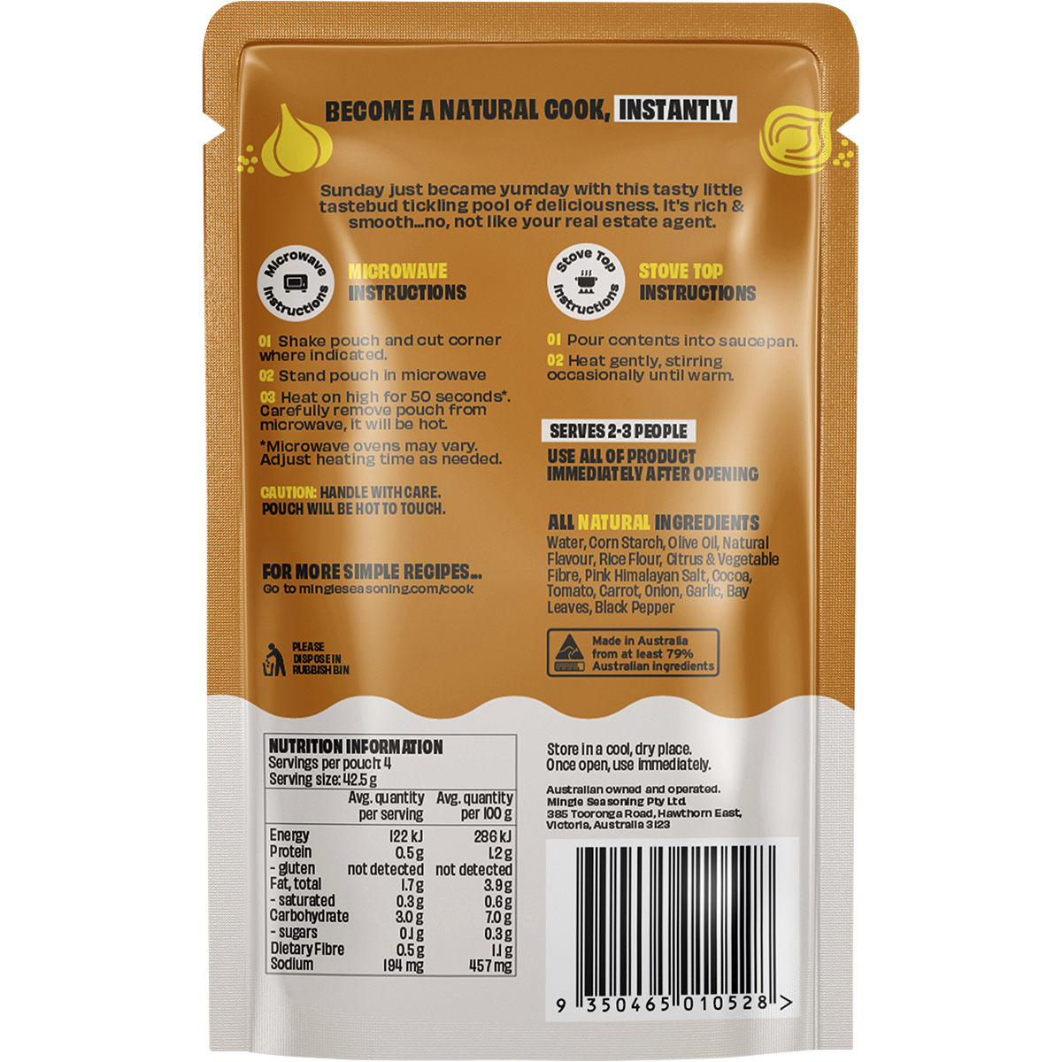 Mingle - Traditional All Natural Flavoured Gravy 170g