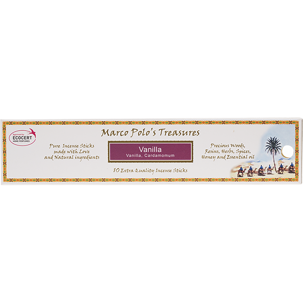 Marco Polo's Treasures - Incense Sticks Vanilla 10pk