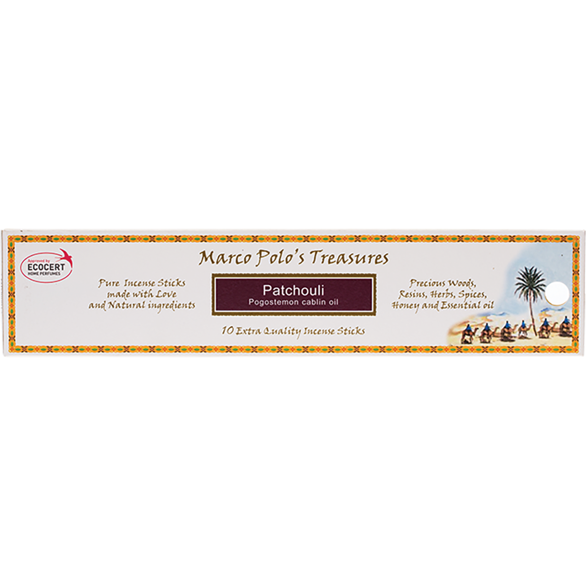 Marco Polo's Treasures - Incense Sticks Patchouli 10pk