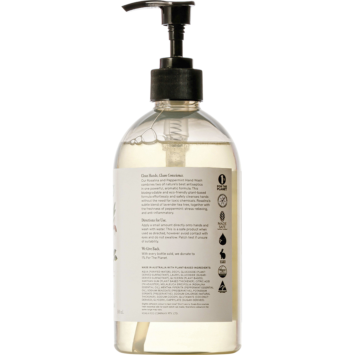 Koala Eco - Hand Wash Rosalina & Peppermint 500ml