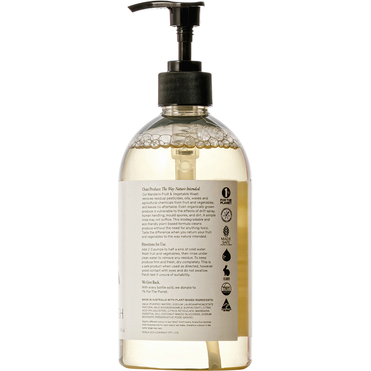 Koala Eco - Fruit & Vegetable Wash Mandarin 500ml