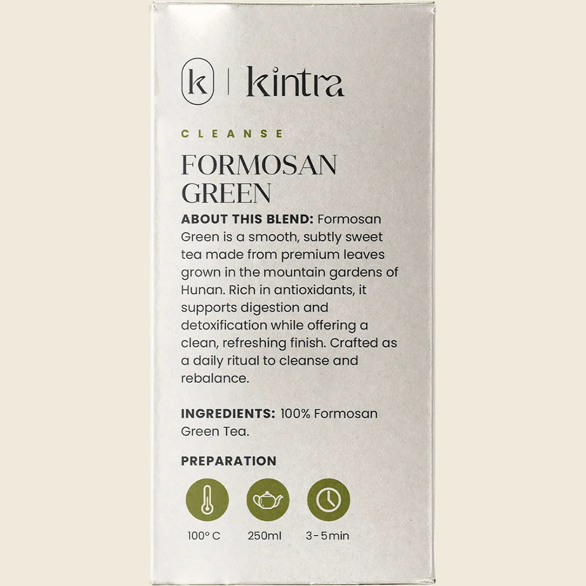 Kintra Foods - Formosan Green Tea Loose Leaf 250g