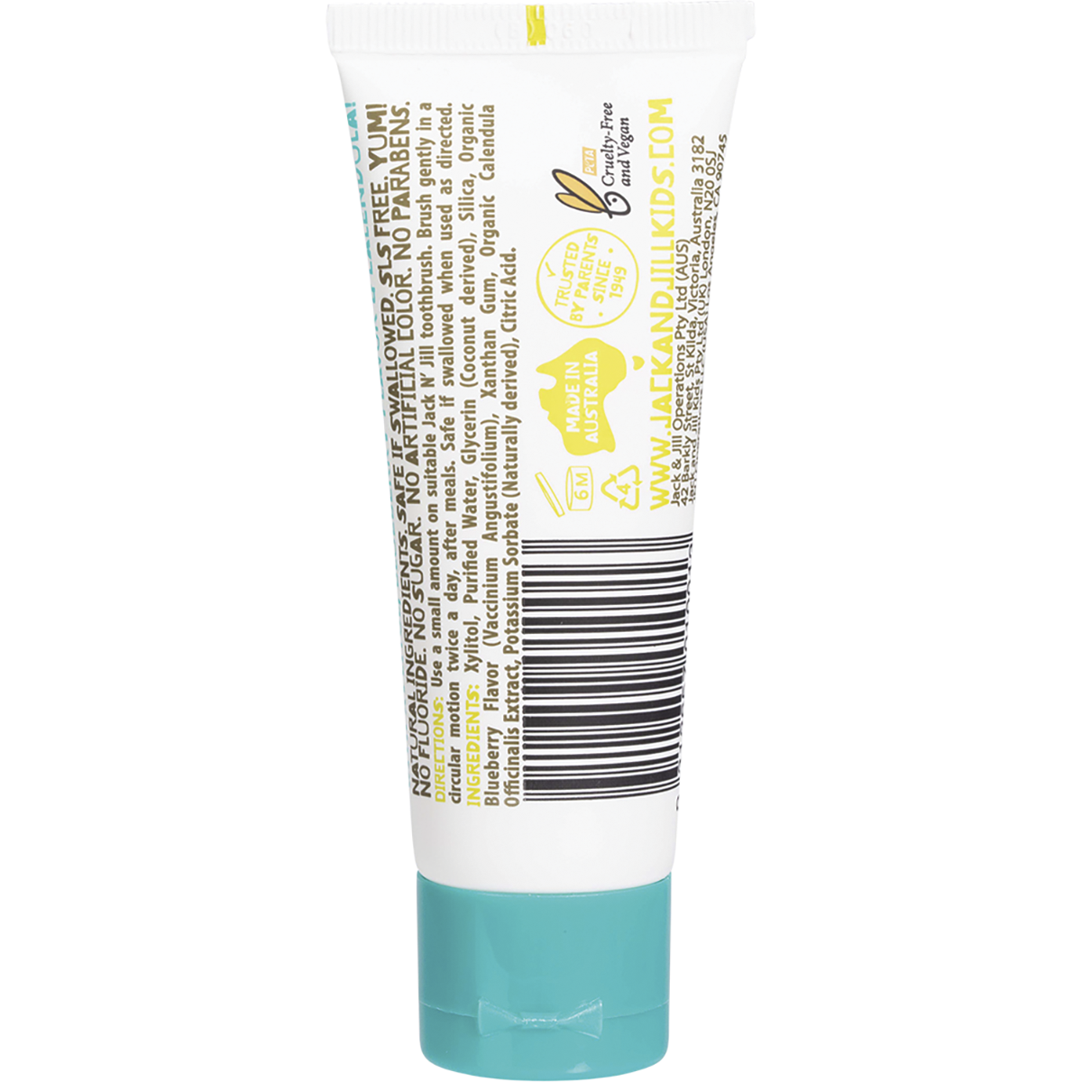 Jack n Jill - Toothpaste Children Blueberry Fluoride Free 50g