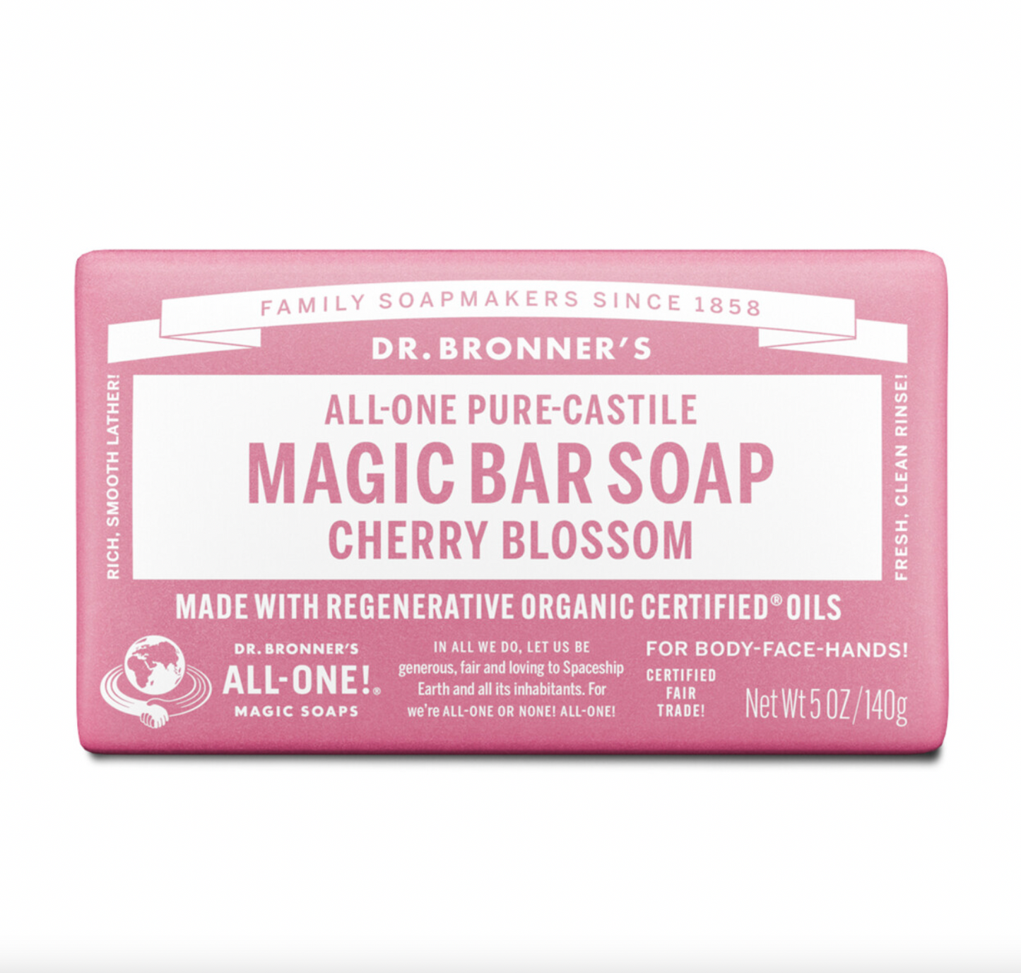 Dr Bronners - Cherry Blossom Bar Soap 140g 140g