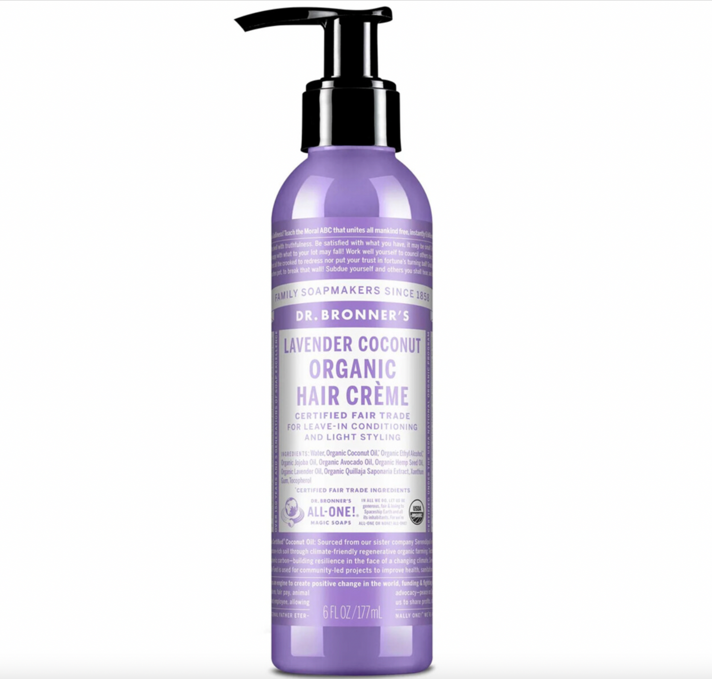 Dr Bronners - Lavender Coconut Hair Creme 117ml