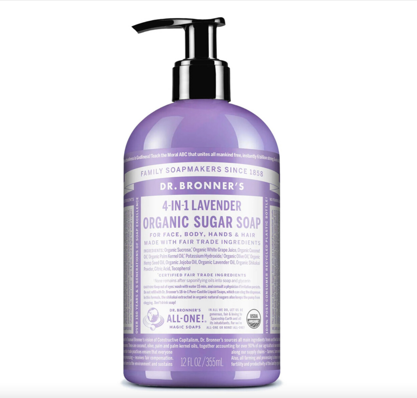 Dr Bronners - Lavender Pump Soap 355ml