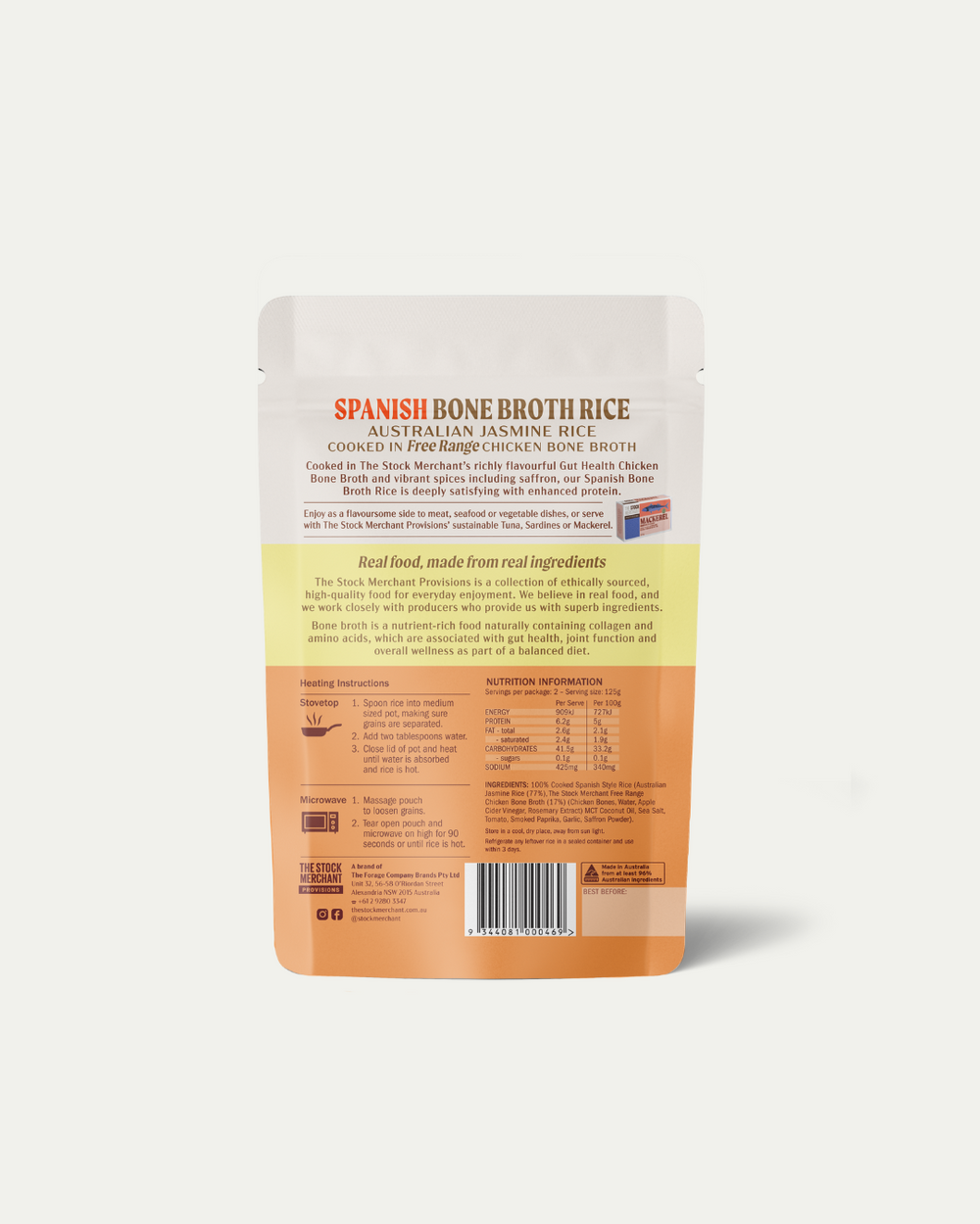 The Stock Merchant - Spanish Bone Broth Rice 250g