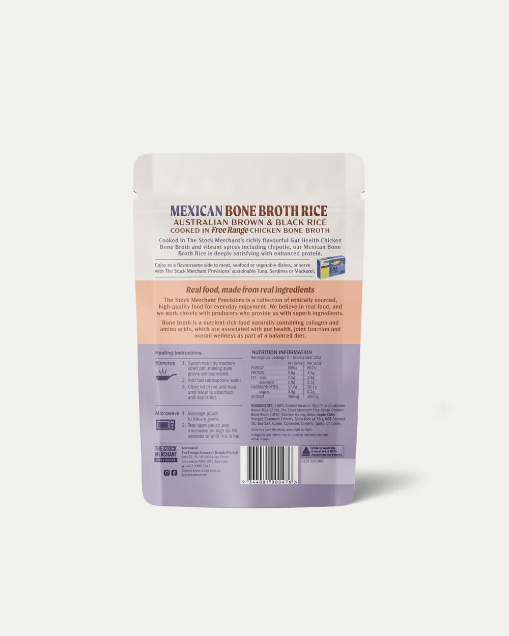 The Stock Merchant - Mexican Bone Broth Rice 250g