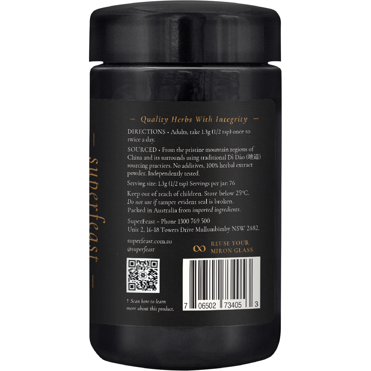 Superfeast - Mason's Mushrooms Immune & Gut Tonic 100g