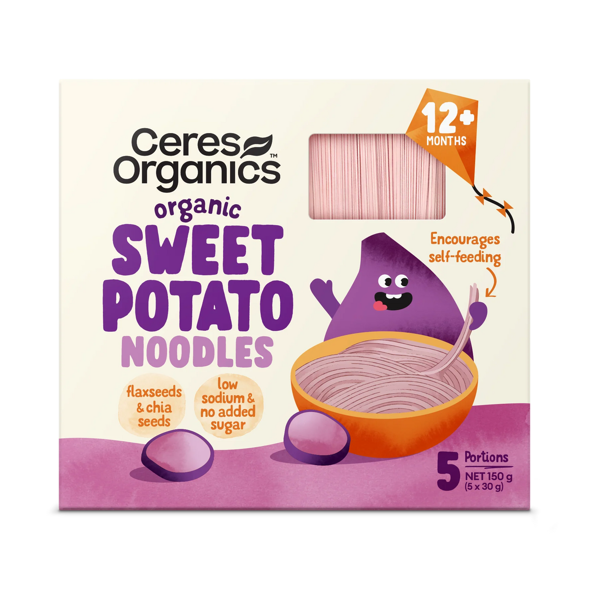 Ceres Organics - Organic Baby Vegetable Noodles, Sweet Potato 150g