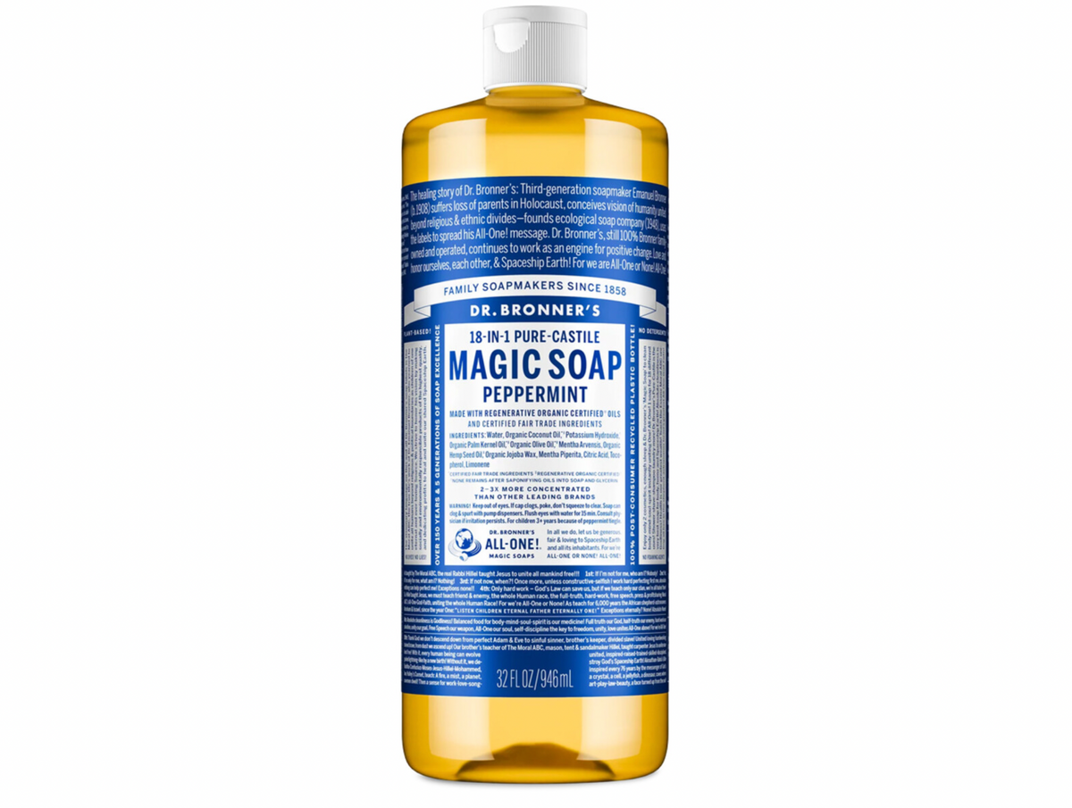 Dr Bronners - Peppermint Pure-Castile Magic Liquid Soap 946ml
