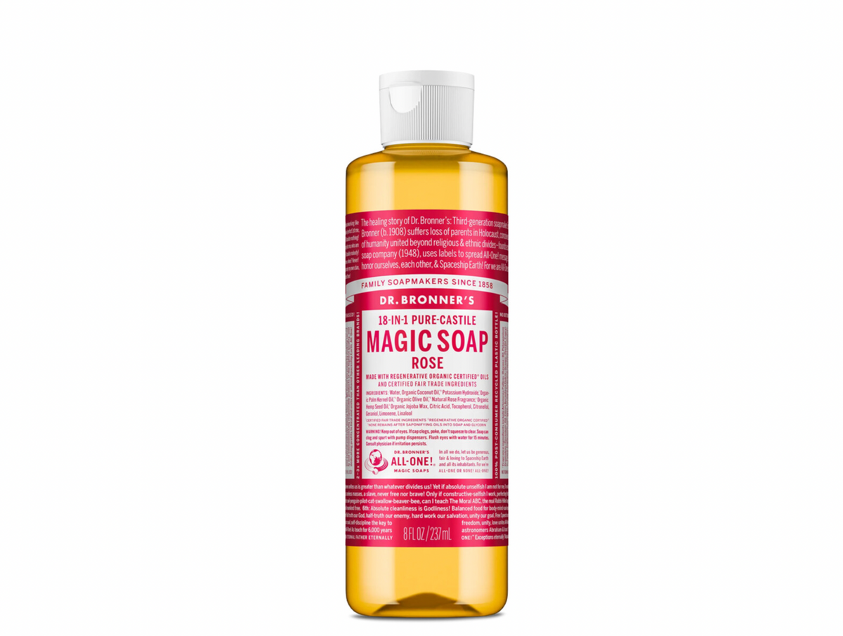 Dr Bronners - Rose Pure-Castile Magic Liquid Soap 237ml