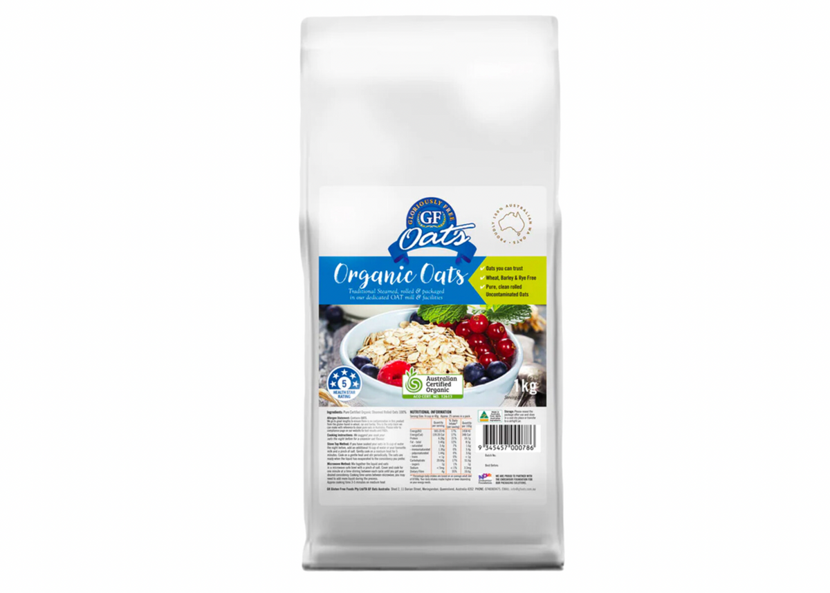 Gloriously Free - Aussie Organic Oats 1kg