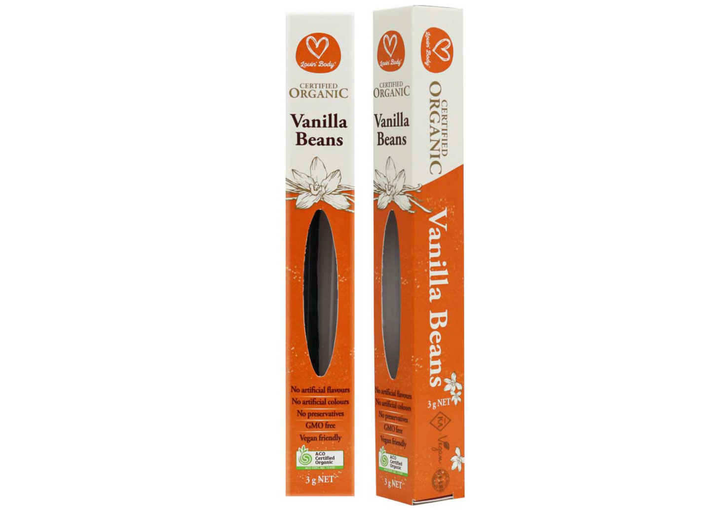 Lovin' Body - Large Vanilla Beans in Tube 3g 3g