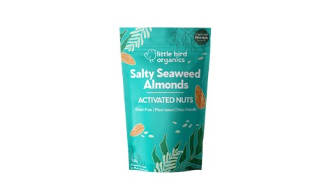 Little Bird Organics - Organics Activated Nuts - Salty Seaweed Almonds 120g