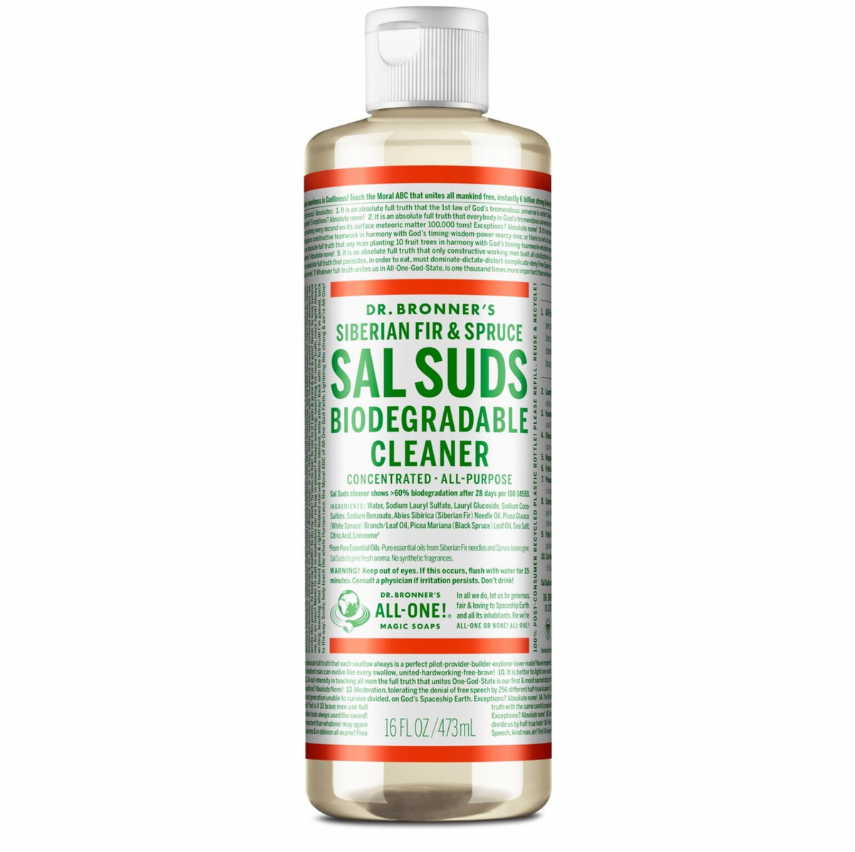 Dr Bronners - Sal Suds Biodegradable Cleaner 473ml