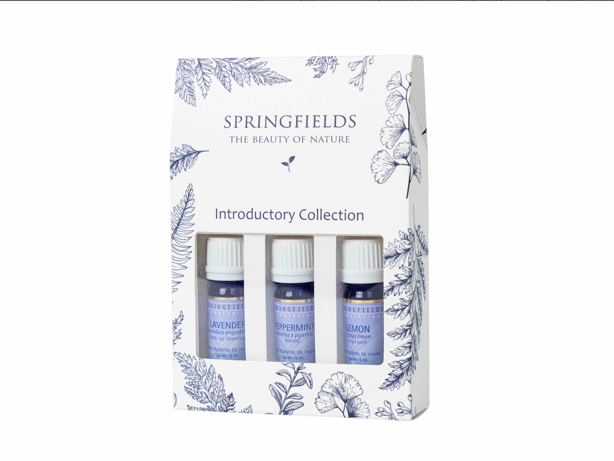 Springfields - Essential Oil Trio - Introductory Collection (Lavender, Peppermint, Lemon) 15ml