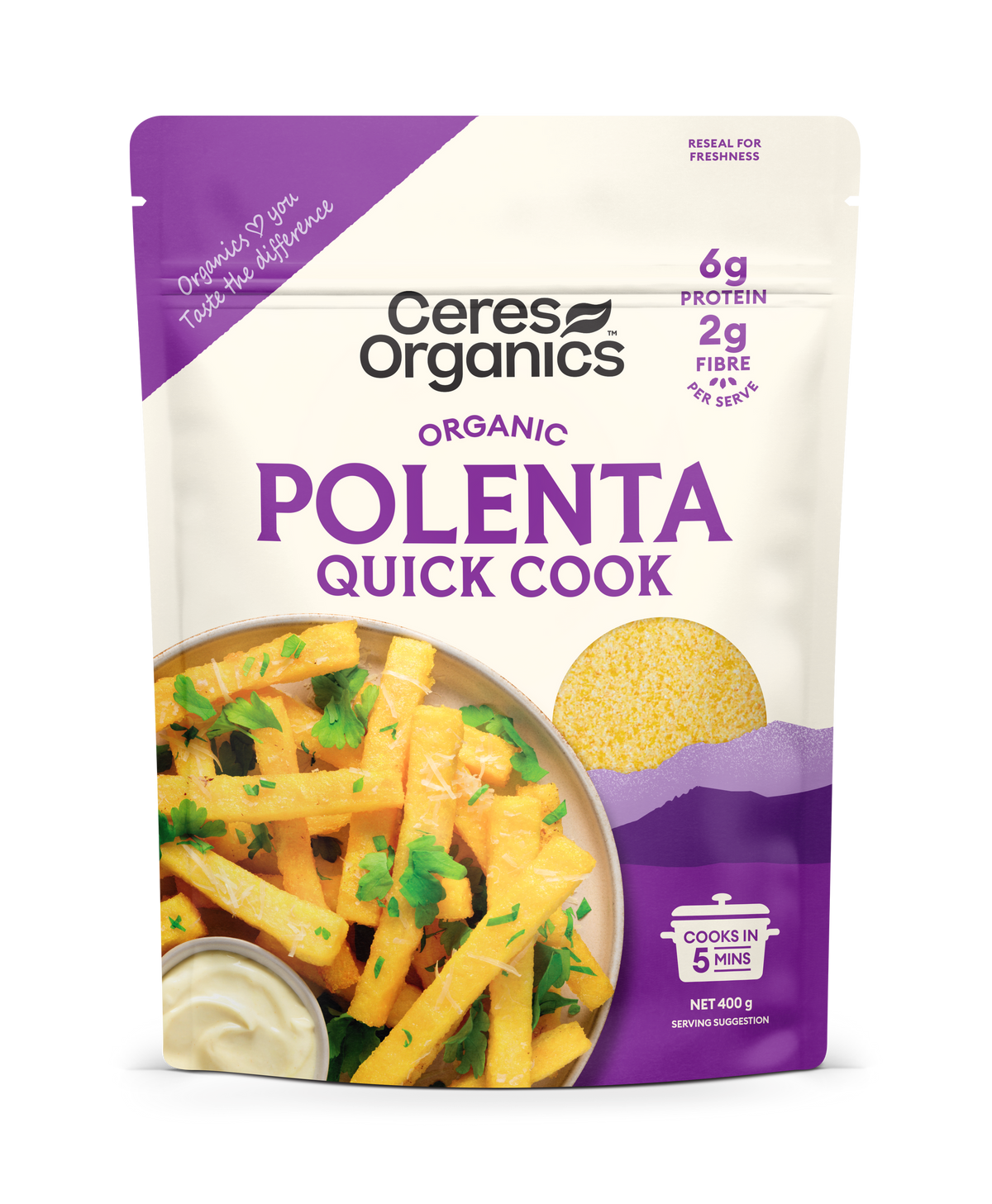 Ceres Organic - Organic Polenta, Quick Cooking 400g